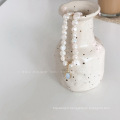 Shangjie OEM Moonstone Collier de perles irrégulières Collier de perle d&#39;eau fraîche Colliers bohème